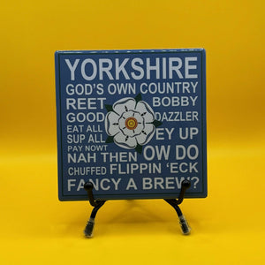 Ceramic Coaster Yorkshire dialect