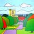 Greetings card - York Road to St. Mary's, Beverley