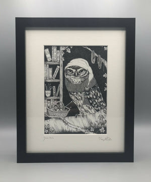 Yarn Owl - Limited Edition Print by Jenny Davies