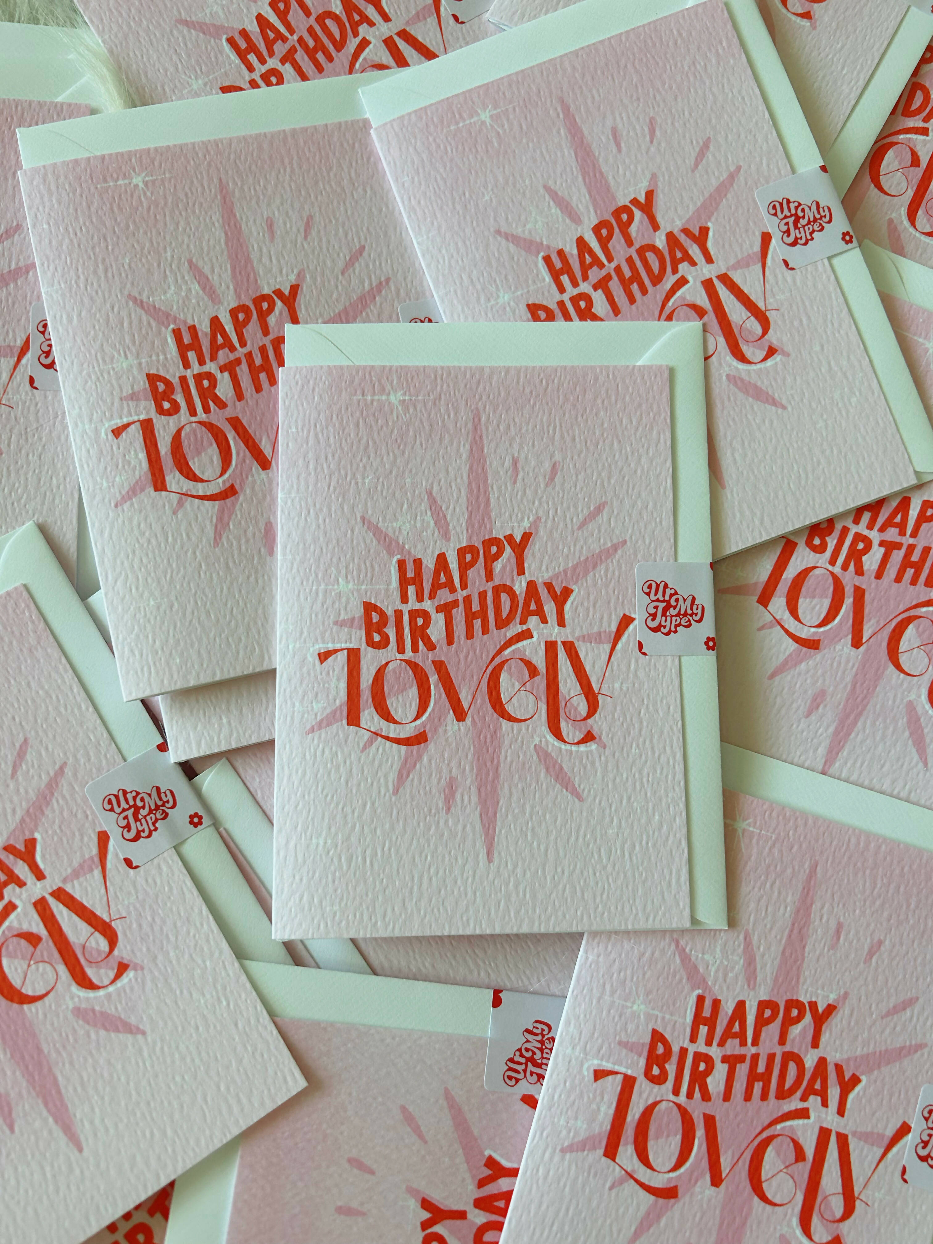 Happy Birthday Lovely A6 Greetings Card