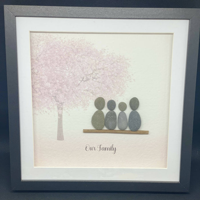 Family tree blossom scene - Square Medium