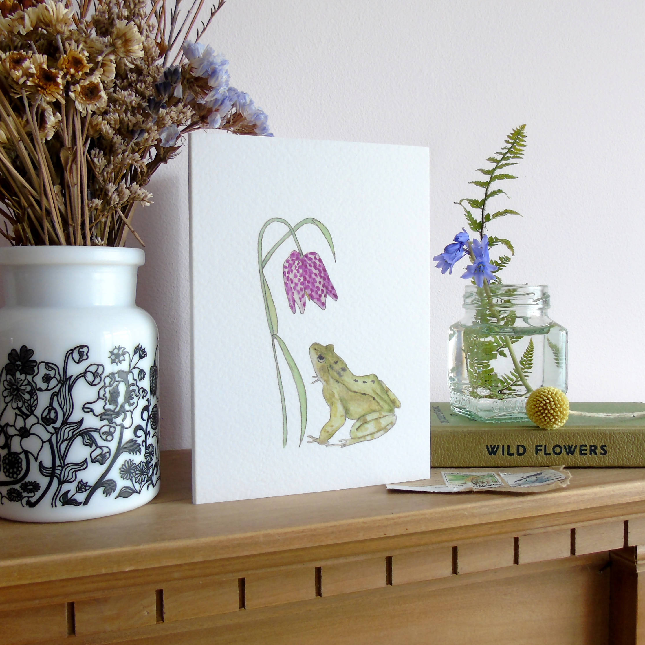 Frog and Fritillary Card