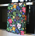 Black Floral Tea Towel