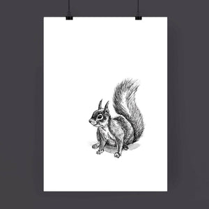 A3 Animal Illustration Print