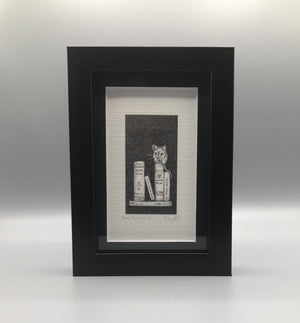 Book Mouse Vol. 2 - Framed Limited Edition Print by Jenny Davies