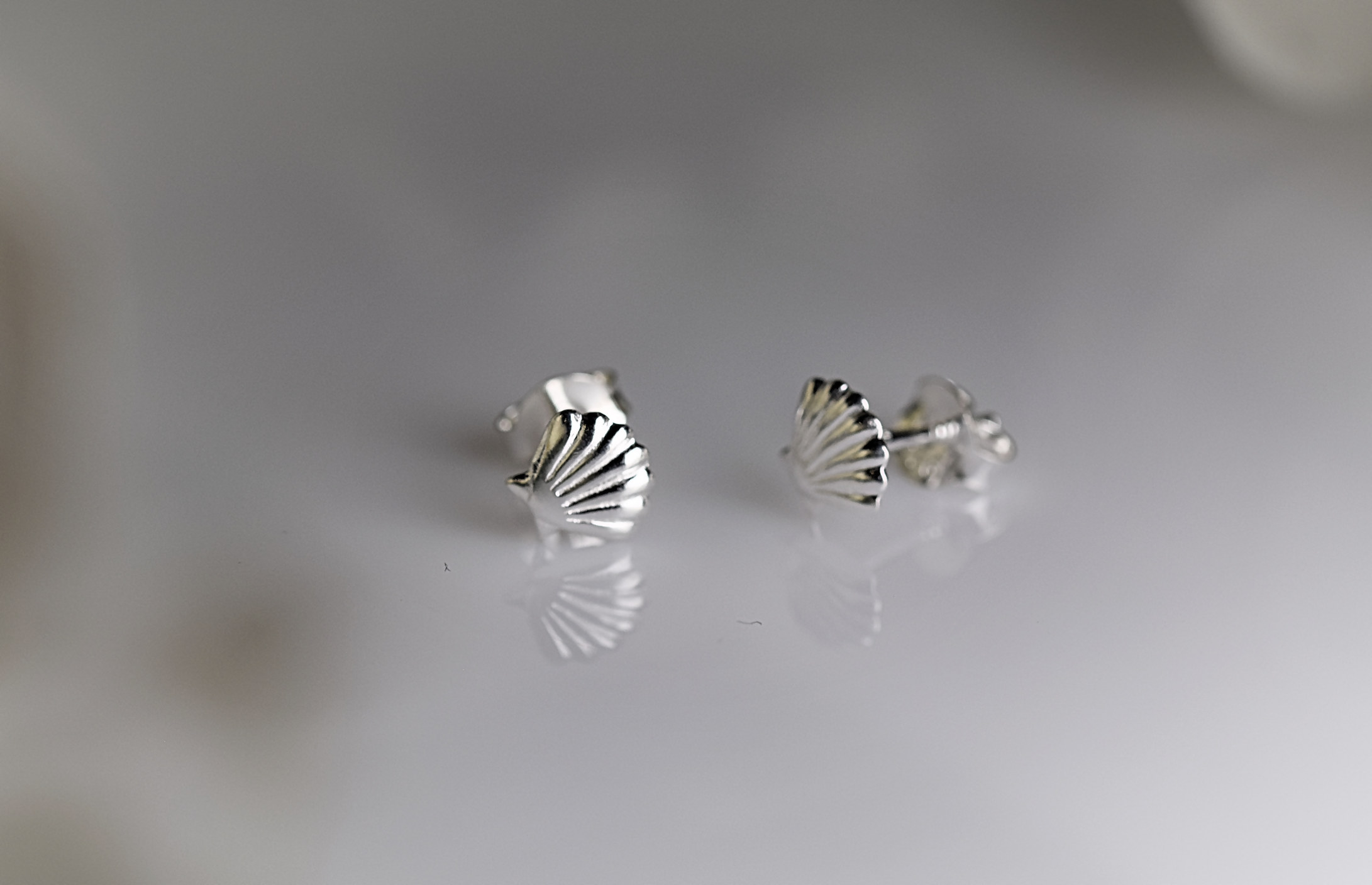 Sterling Silver Shell Earrings