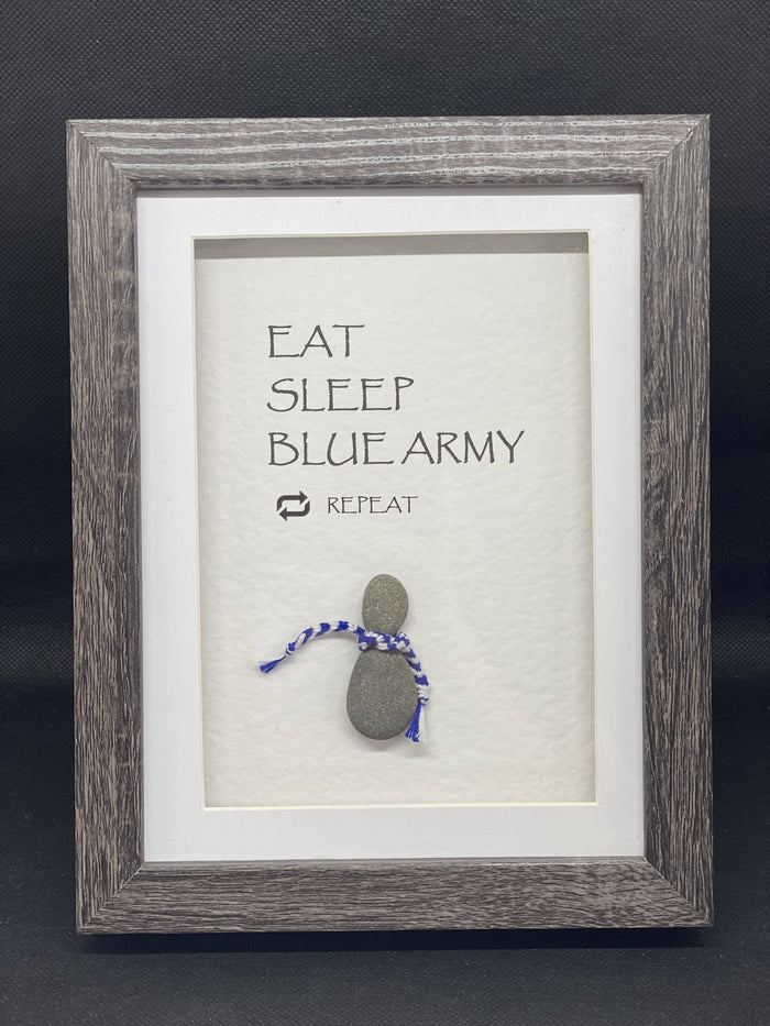 Eat Sleep Blue Army Football - small