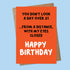 Birthday Greetings Card - Various Designs