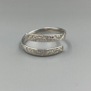 Floral Wrap Ring in Sterling Silver