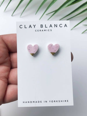 Speckled Lilac studs