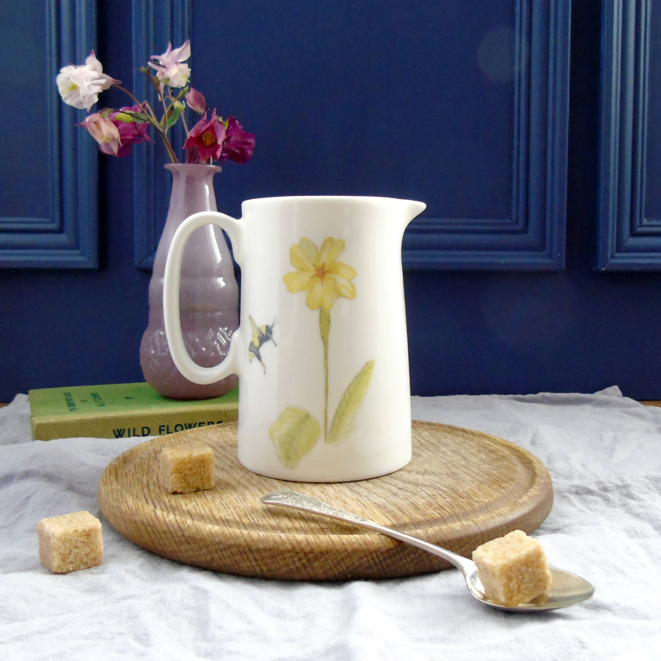 Bone China Bee and Spring Flower Half Pint Jug