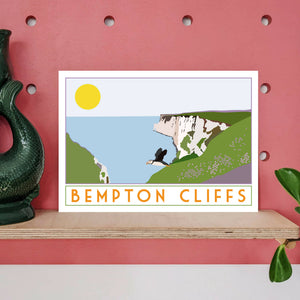 Bempton Cliffs Travel Poster
