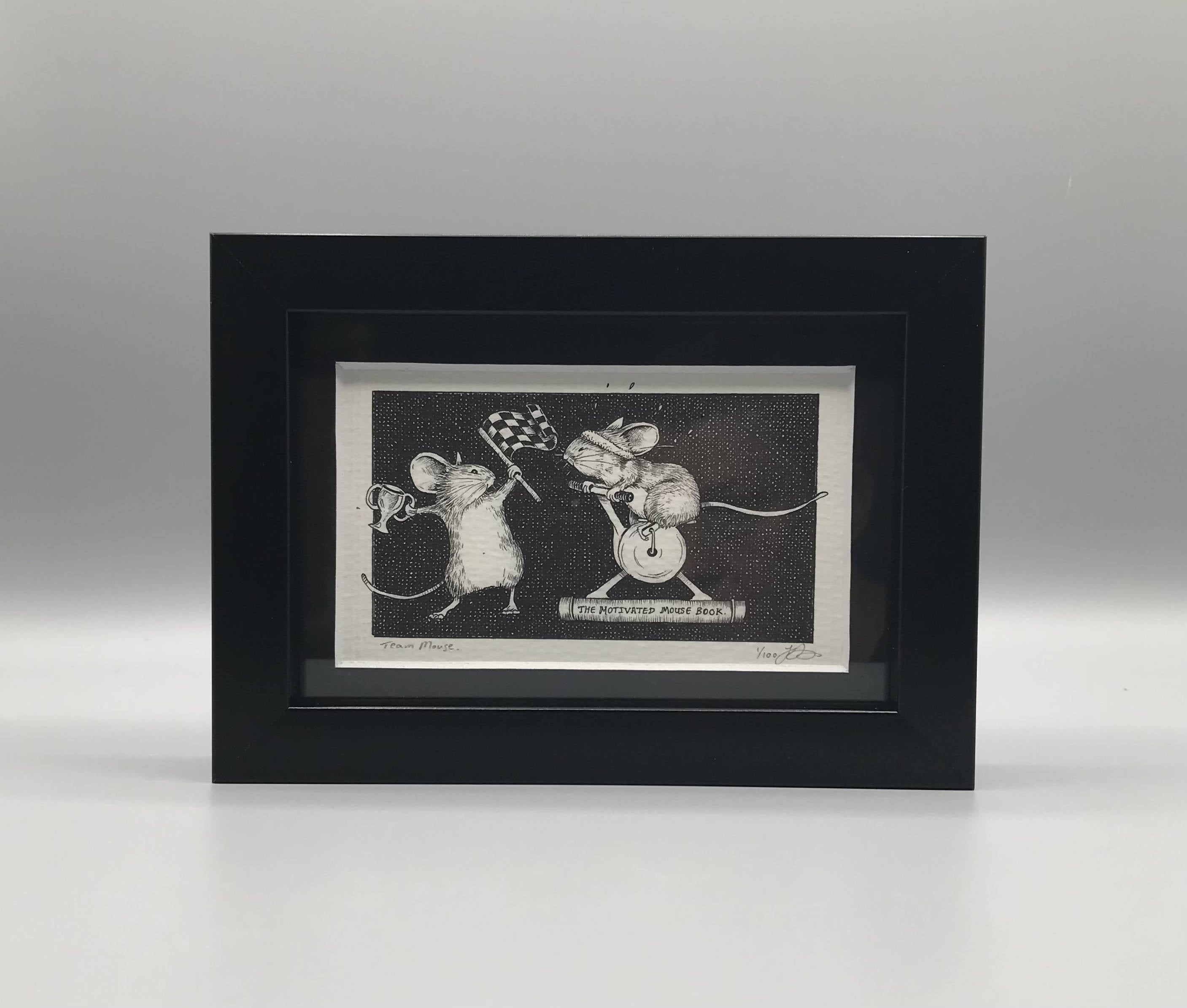 Team Mouse - Framed Limited Edition Print by Jenny Davies