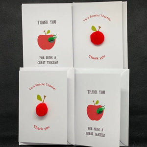 To a special teacher - Pom Pom greeting card