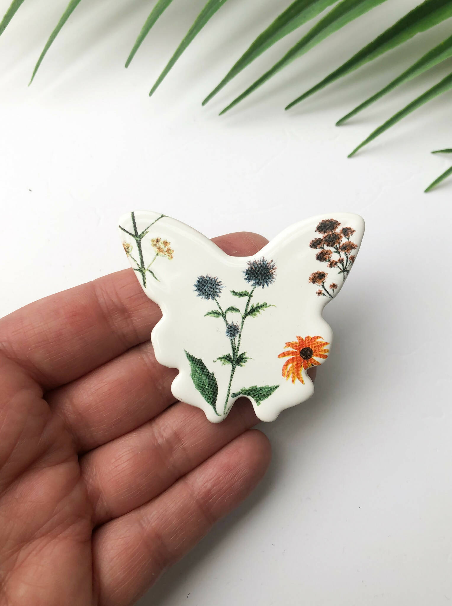 Unique Butterfly Brooch | Wild Flower Design | Art & Soul