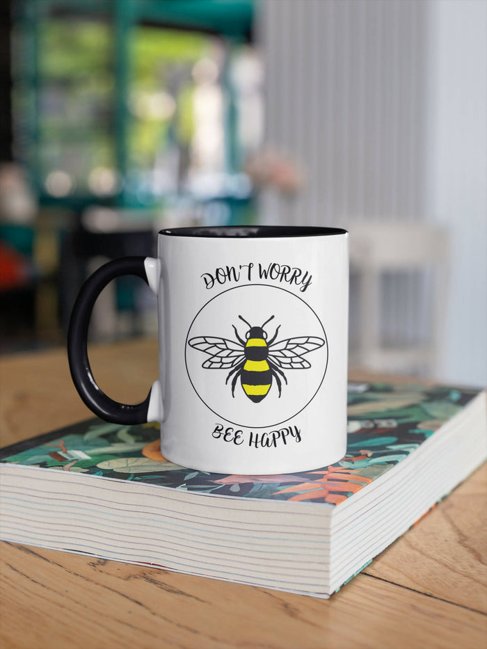 Don't Worry Bee Happy Design Art 11oz Mug
