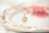 Chamomile 3D Teardrop Necklace Gold Plated