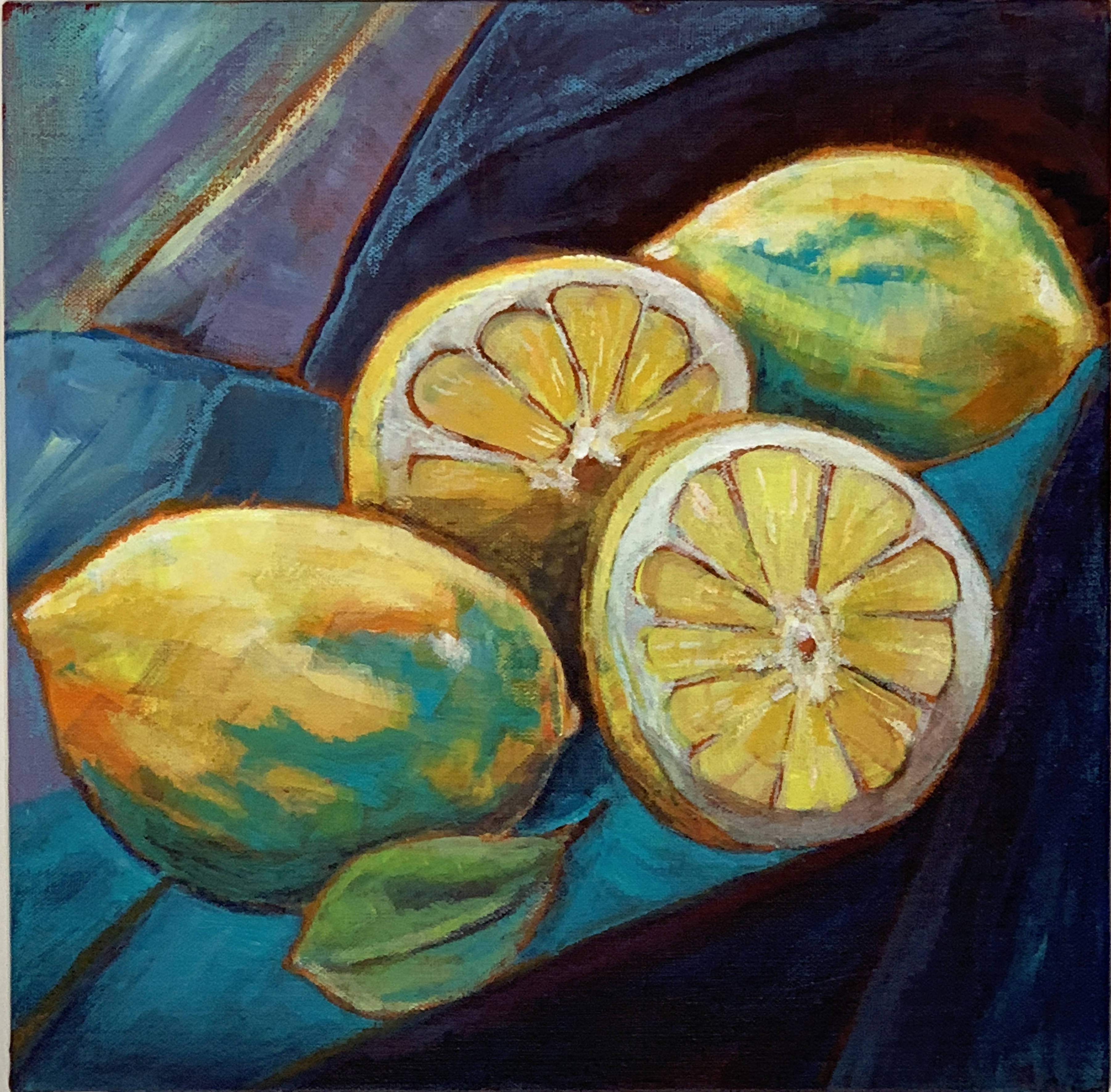 Lemons still life - original