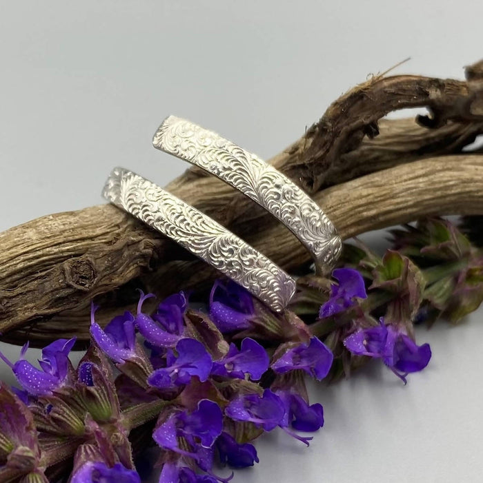 Floral Wrap Ring in Sterling Silver