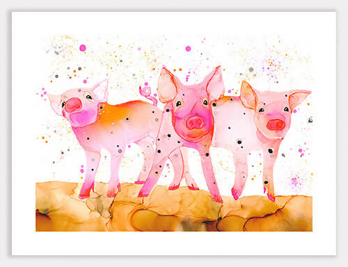 Little Pigs (Pal, Lig & Fic) Print