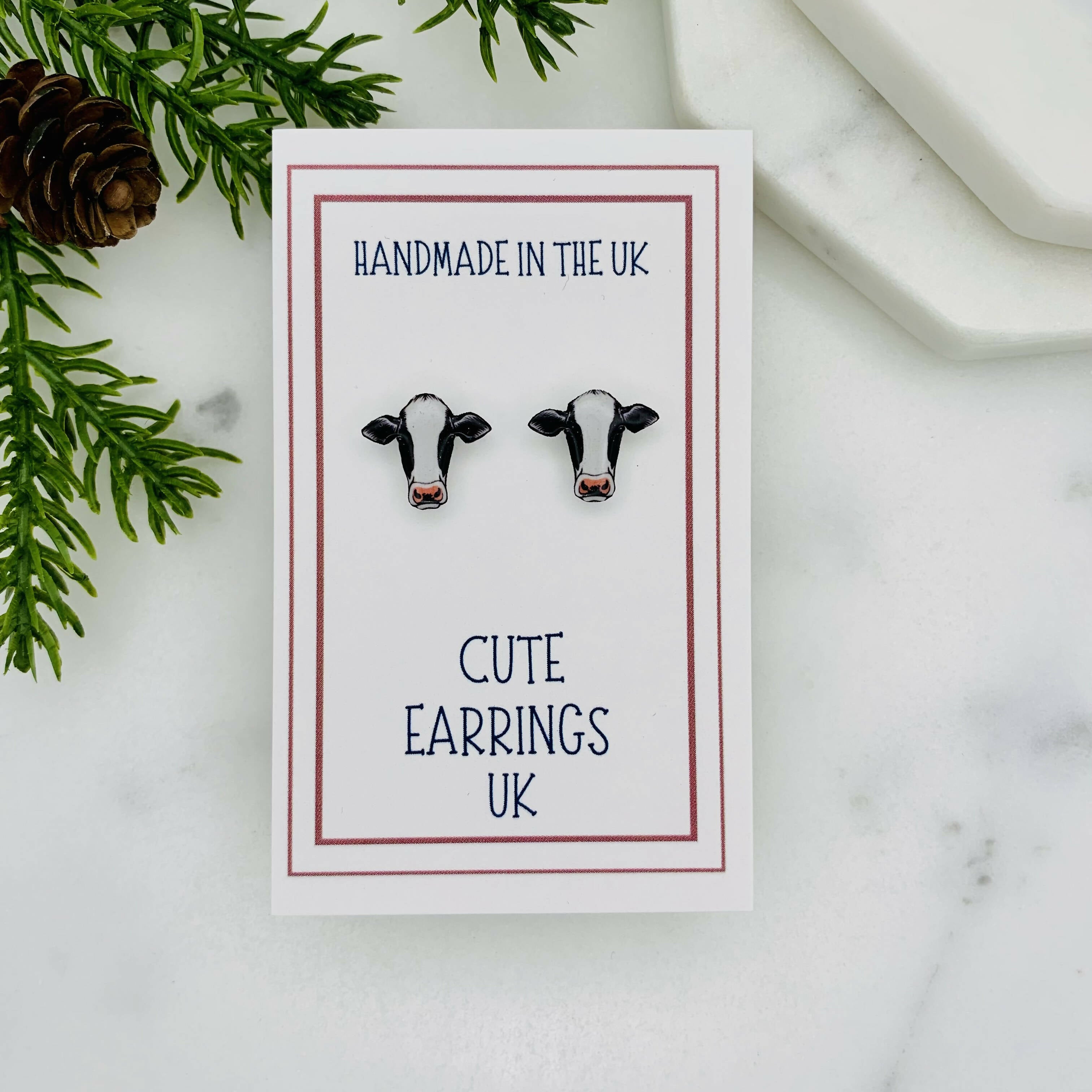 Cow Stud Earrings