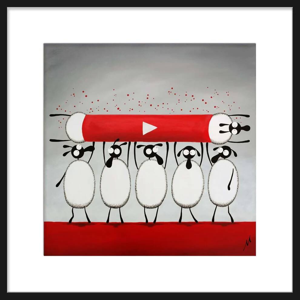 Ewe-Tube | Humorous Sheep Art | Art & Soul