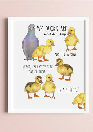 Ducks in a Row Print