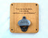 Beer wall mounted Oak Beer bottle opener - 1023