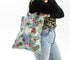 British Wildflower Print Tote Bag