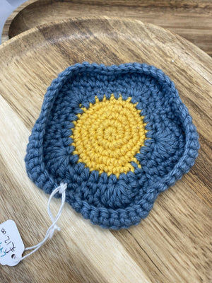 Crochet Flower Trinket Dish
