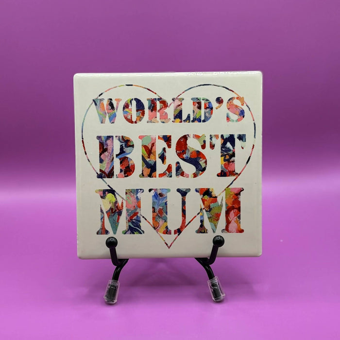 Ceramic Coaster - World's Best Mum