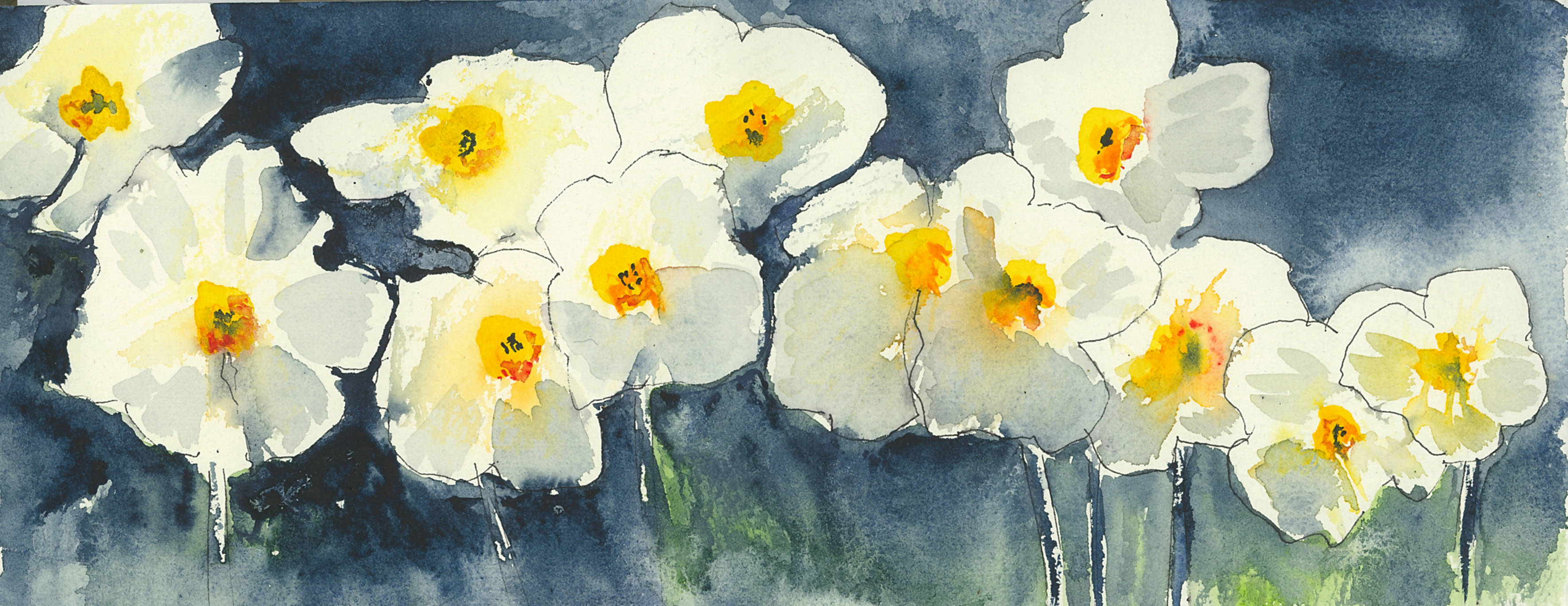 SPRING PANSIES = CARD