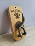 Dog Lead Hook, Walkies, Dog Walker Gift, Oak