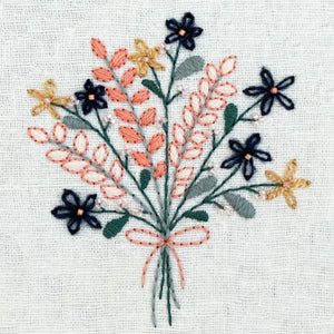 Floral Bouquet Embroidery Kit