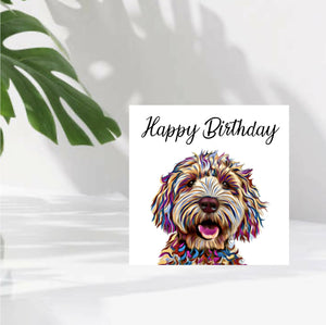 COCKAPOO DOG GREETINGS CARD