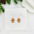 Gingerbread man Christmas Stud Earrings