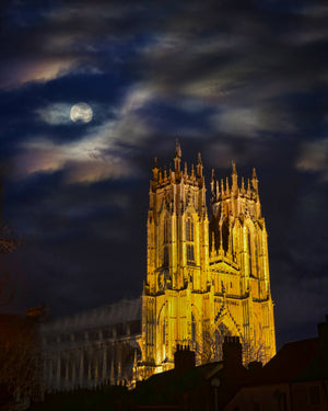 Blustery Night At Beverley Minster - Colour