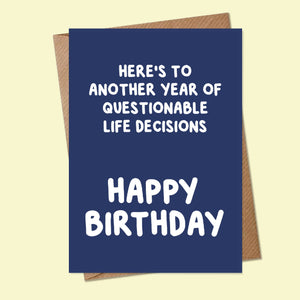 Birthday Greetings Card - Various Designs