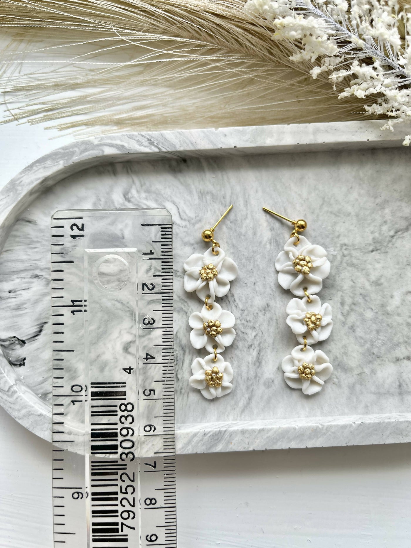 Bridal No. 2 - Handmade Polymer Clay Earrings – Art & Soul