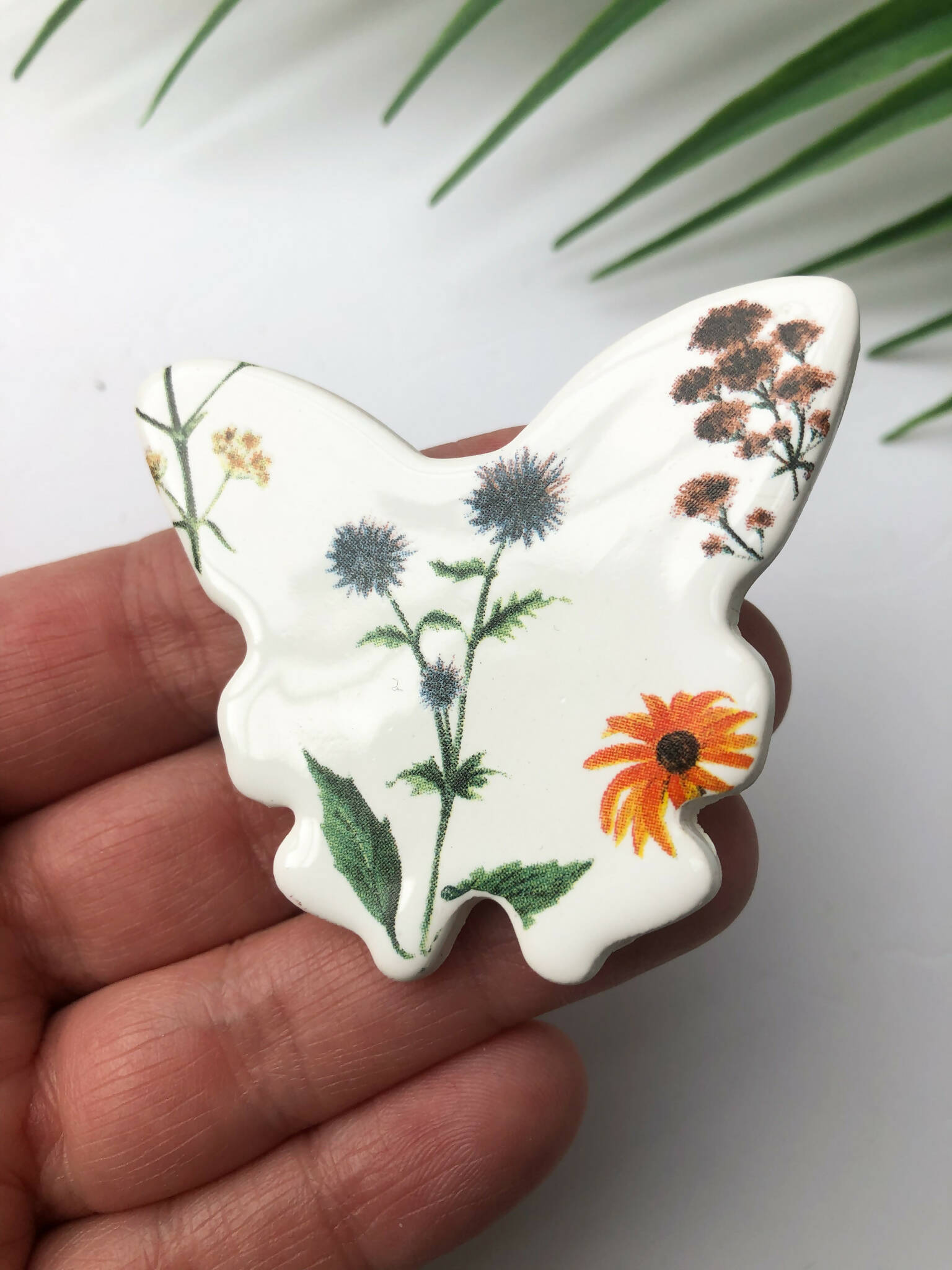 Unique Butterfly Brooch | Wild Flower Design | Art & Soul