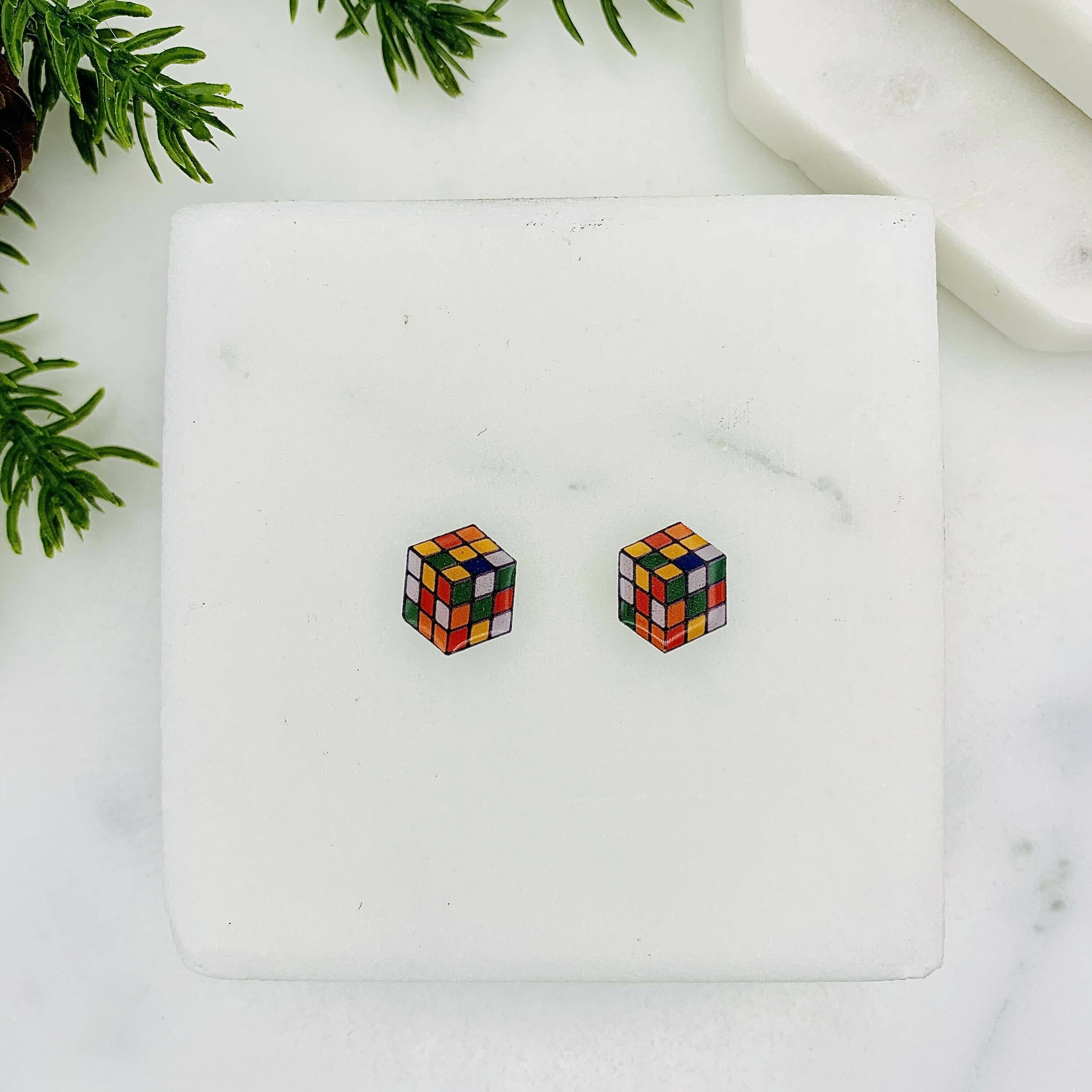 Reto Puzzle Game Stud Earrings