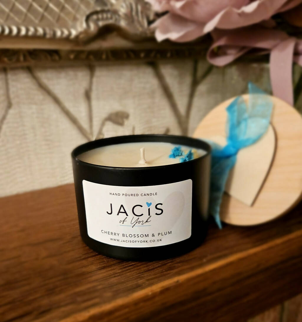 Jacis of York 230ml Scented Botanical Candle - Cherry Blossom & Plum