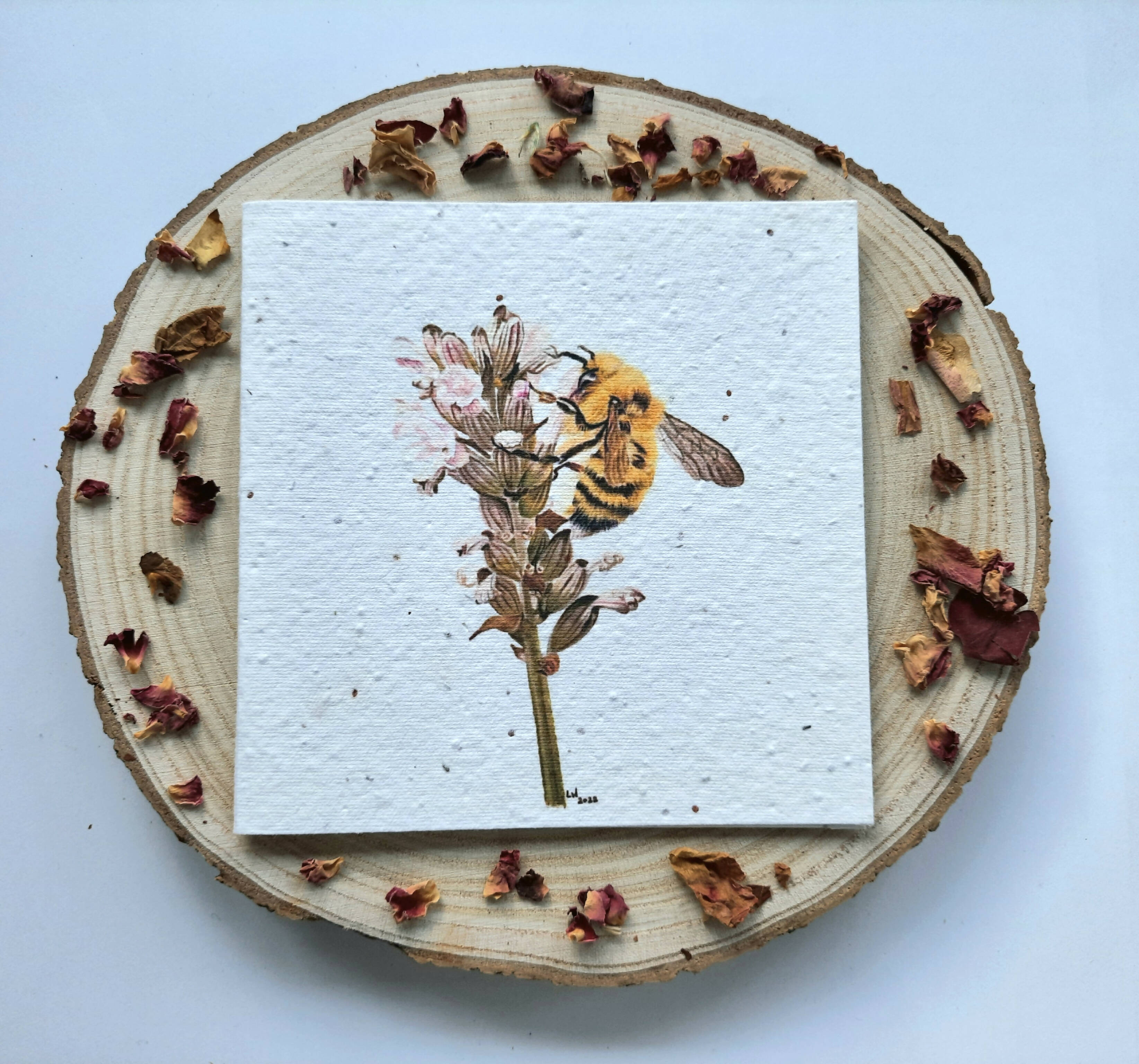 Plantable Wildflower Card - Bee Design