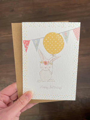 Happy Birthday Rabbit Card