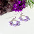 Amethyst Dainty Bouquet Earrings