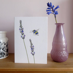bee and flower card