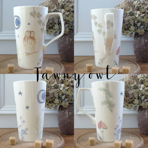 tall cone tawny owl mug