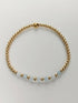 Gold filled super skinny gemstone bracelet - Handmade