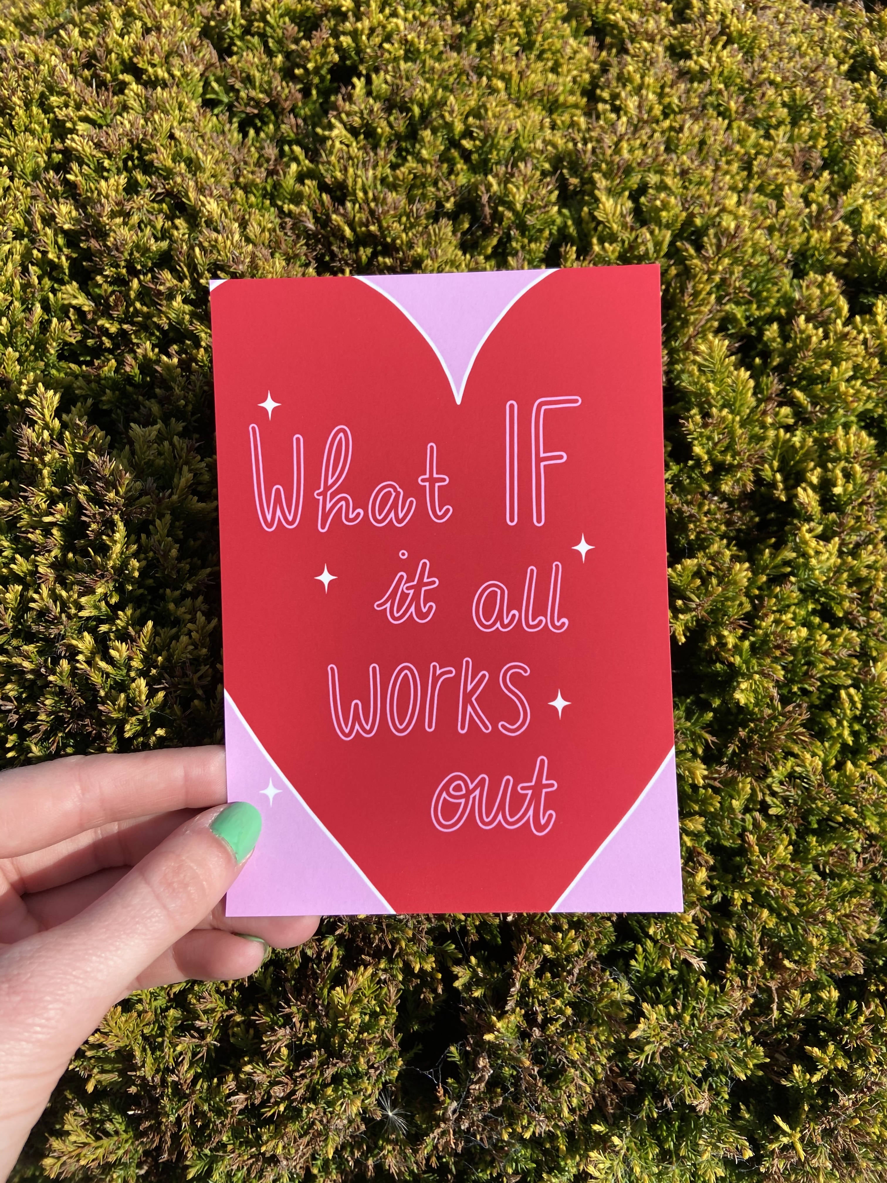 What If It All Works Out Postcard