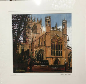 ‘St Mary’s Church, Beverley’ Giclee print 30x30 cm